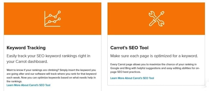 Oncarrot websites come with seo tools that help rank real estate investor websites