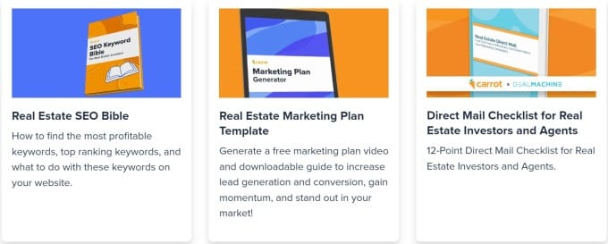 Investorcarrot online marketing resources