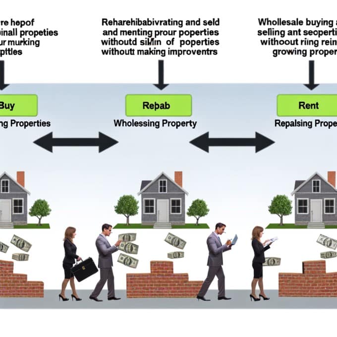 Flipping houses, wholesaling properties, or building a rental portfolio