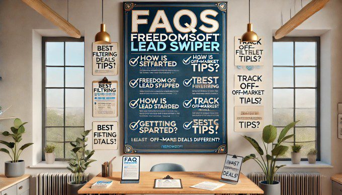 Faqs about freedomsoft lead swiper