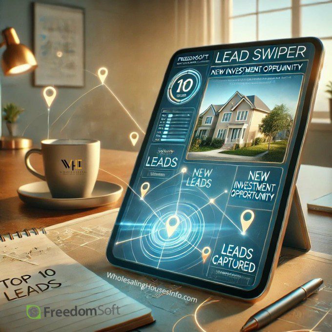 Freedomsoft lead swiper automate real estate lead capture and uncover hidden investment opportunities