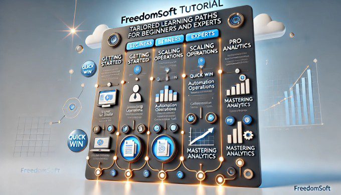 Freedomsoft tutorial: tailored learning paths for beginners and experts