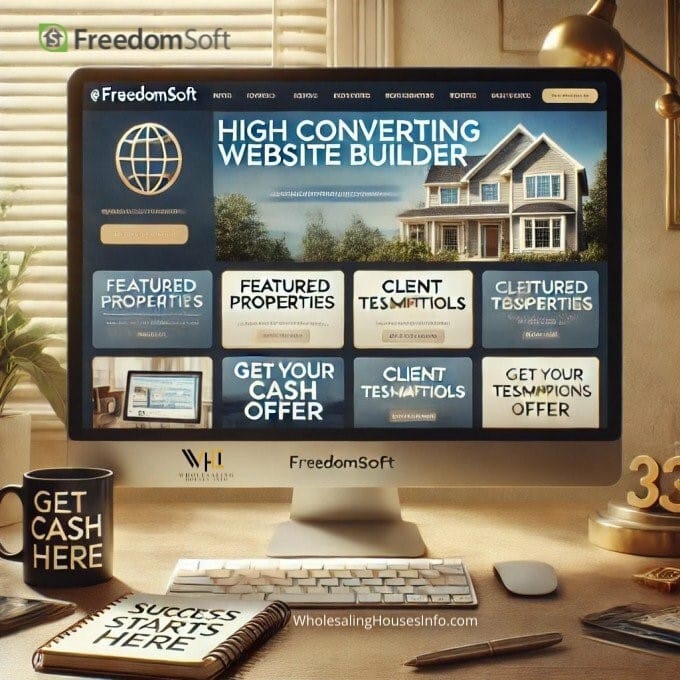 Freedomsoft real estate investor website builder