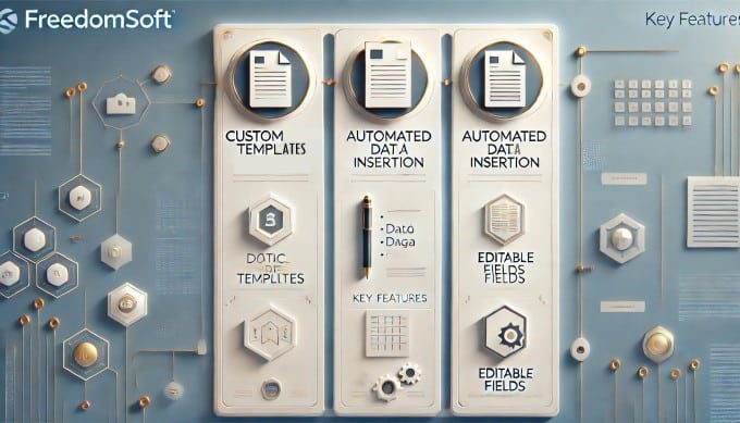 Key features of freedomsoft’s document generation tool