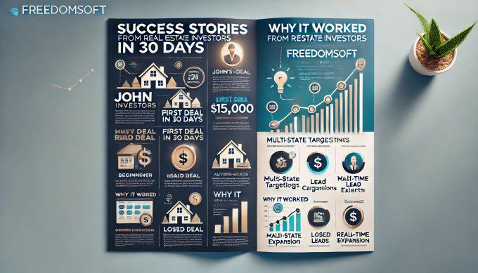 Success stories from real estate investors using freedomsoft