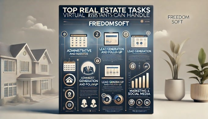 Top real estate tasks virtual assistants can handle using freedomsoft